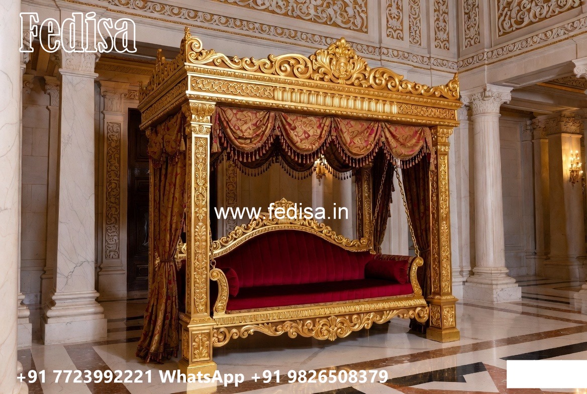 Wooden Swing Design with Intricate Handcrafted Details No-3642