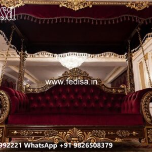 Indoor Luxury Wooden Swing Design with Soft Cushions No-3643