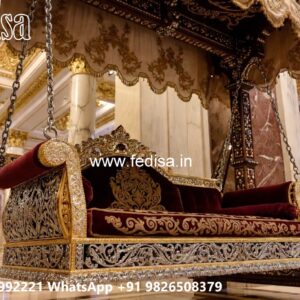 Wooden Swing Design for Traditional South Indian Homes No-3644