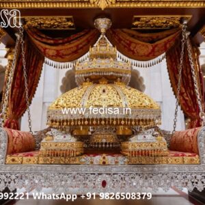 Wooden Swing Design with Antique Polish Finishing No-3666