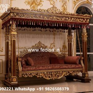 Royal Wooden Swing Design for Palace Style Interiors No-3680
