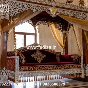 Stylish Wooden Swing Design for Relaxed Home Decor No-3684