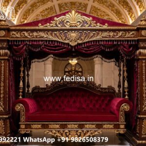 Wooden Swing Design with Beautiful Decorative Finish No-3687