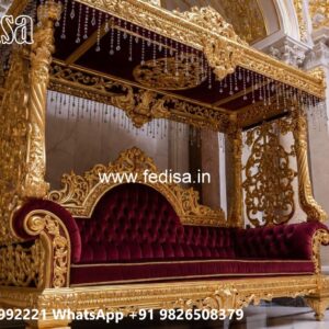 Handcrafted Wooden Swing Design with Royal Elegance No-3691