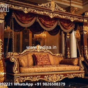 Stylish Wooden Swing Design for Indoor Comfort Area No-3696