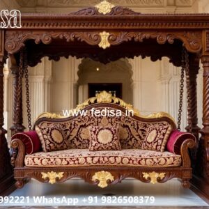 Wooden Swing Design for Artistic Home Interior Beauty No-3698