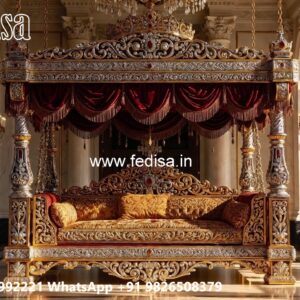 Elegant Classic Swing Design with Decorative Carvings No-3820