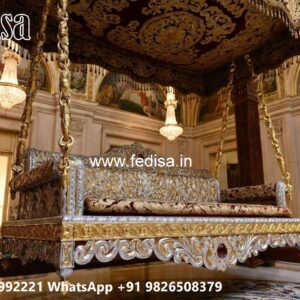 Classic Swing Design with Artistic Wooden Carvings No-3889
