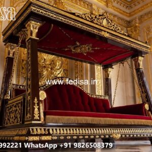 Elegant Royal Swing Design with Handcrafted Wooden Carving No-3902
