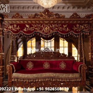 Handcrafted Royal Swing Design with Floral Carving Details No-3910