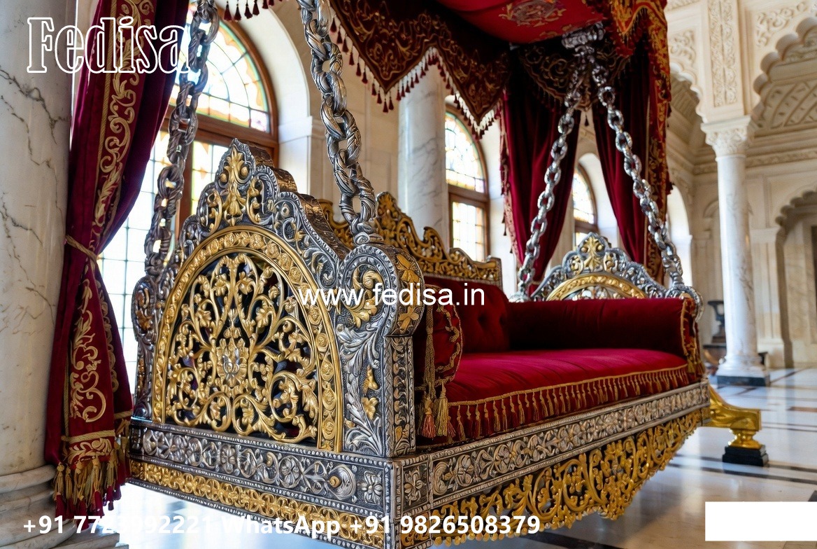 Handcrafted Wood Carving Swing Design for Elegant Living Rooms No-3952
