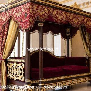 Traditional Wood Carving Swing Design with Royal Style No-3953