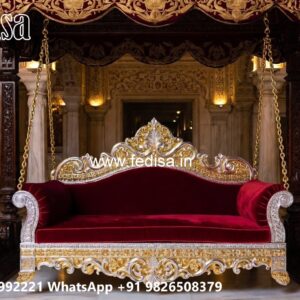 Traditional Wood Carving Swing Design with Floral Engraving No-3968