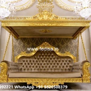 Indoor Wood Carving Swing Design with Premium Finish No-3977