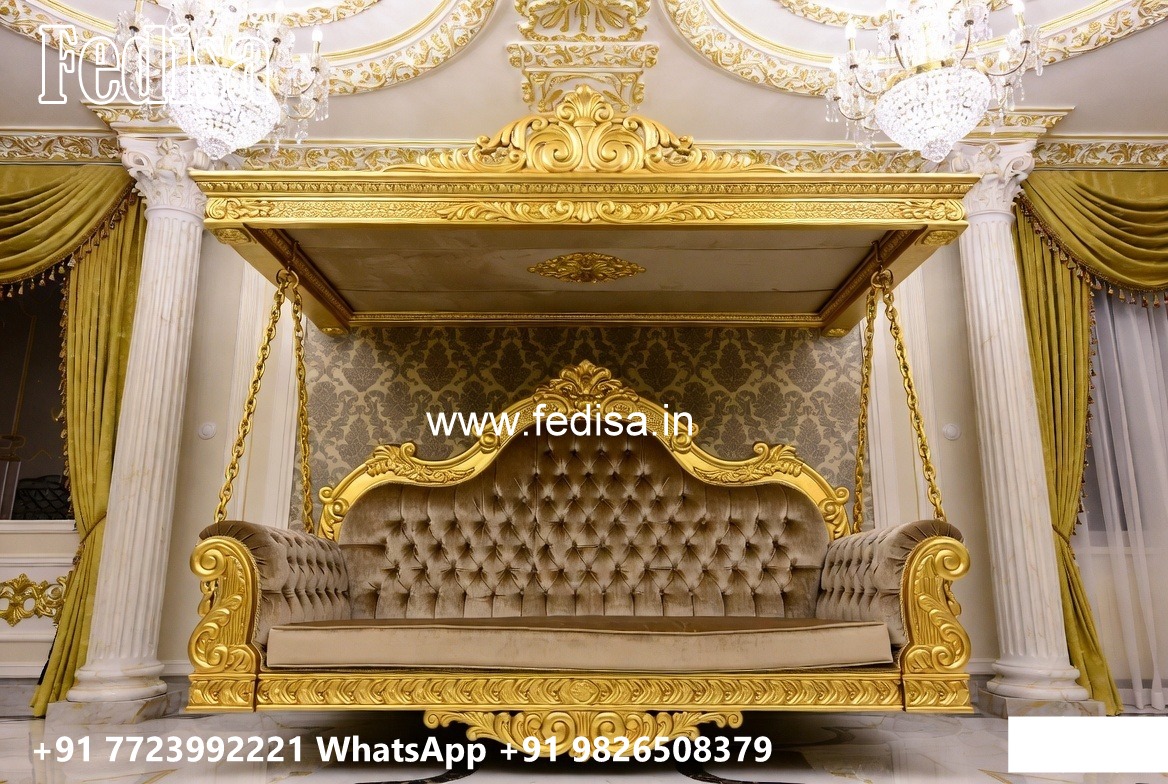 Indoor Wood Carving Swing Design with Premium Finish No-3977