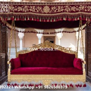 Decorative Wood Carving Swing Design for Hall Spaces No-3978