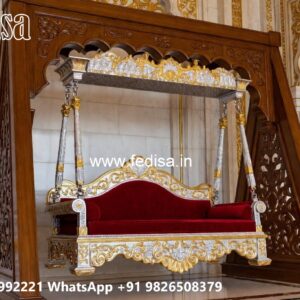 Indoor Wood Carving Swing Design for Stylish Home Ambience No-3989
