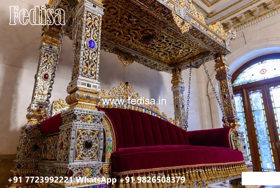 Wood Carving Swing Design with Antique Wooden Texture No-3990