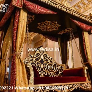 Premium Wood Carving Swing Design for Spacious Halls No-3993