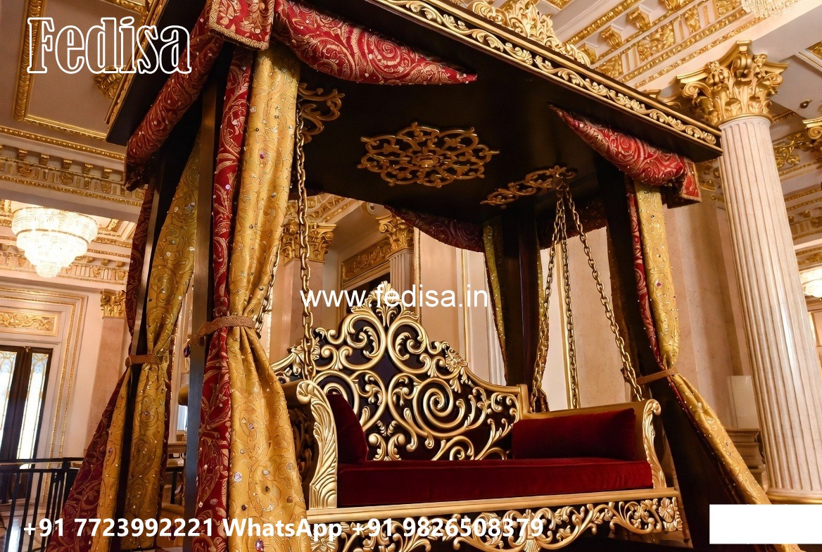 Premium Wood Carving Swing Design for Spacious Halls No-3993