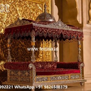 Stylish Wood Carving Swing Design with Traditional Charm No-3994