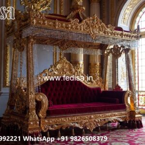 Luxury Wood Carving Swing Design for Relaxing Indoor Spaces No-3999
