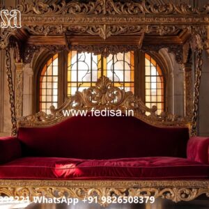 Beautiful Wood Carving Swing Design for Luxury Apartments No-4002
