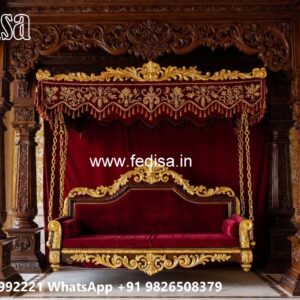Decorative Wood Carving Swing Design with Artistic Finish No-4005