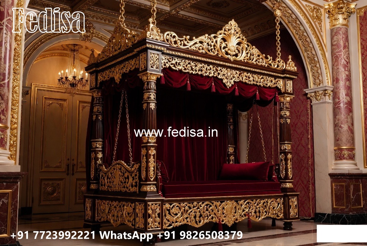 Stylish Wood Carving Swing Design for Modern Interiors No-4009