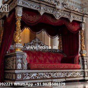 Artistic Wood Carving Swing Design with Heritage Influence No-4010