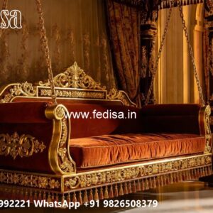 Handcrafted Wood Carving Swing Design for Elegant Hall Decor No-4011