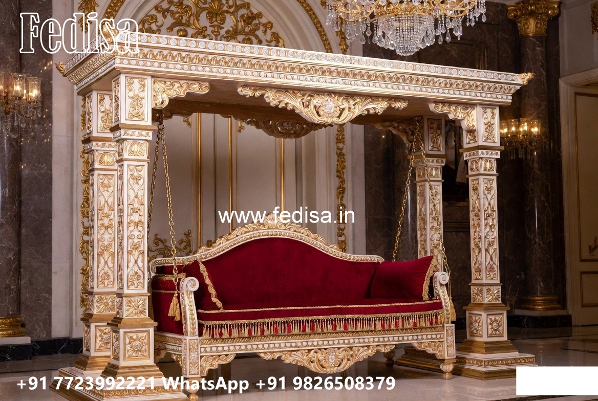 Beautiful Wood Carving Swing Design with Antique Charm No-4014