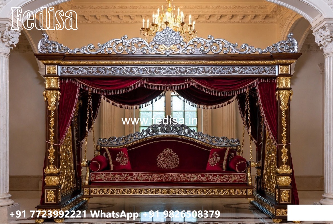 Luxury Wood Carving Swing Design with Palace Inspired Look No-4017