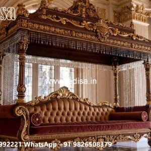 Stylish Wood Carving Swing Design for Heritage Homes No-4019