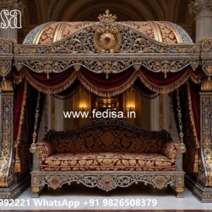 Wood Carving Swing Design Ideas for Royal Home Interiors No-4022