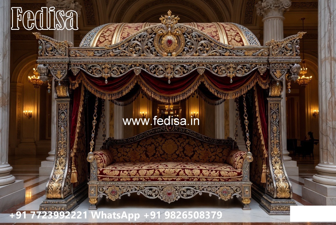 Wood Carving Swing Design Ideas for Royal Home Interiors No-4022