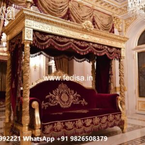 Luxury Wood Carving Swing Design for Stylish Living Spaces No-4024