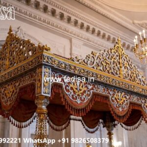 Royal Wood Carving Swing Design with Decorative Detailing No-4027