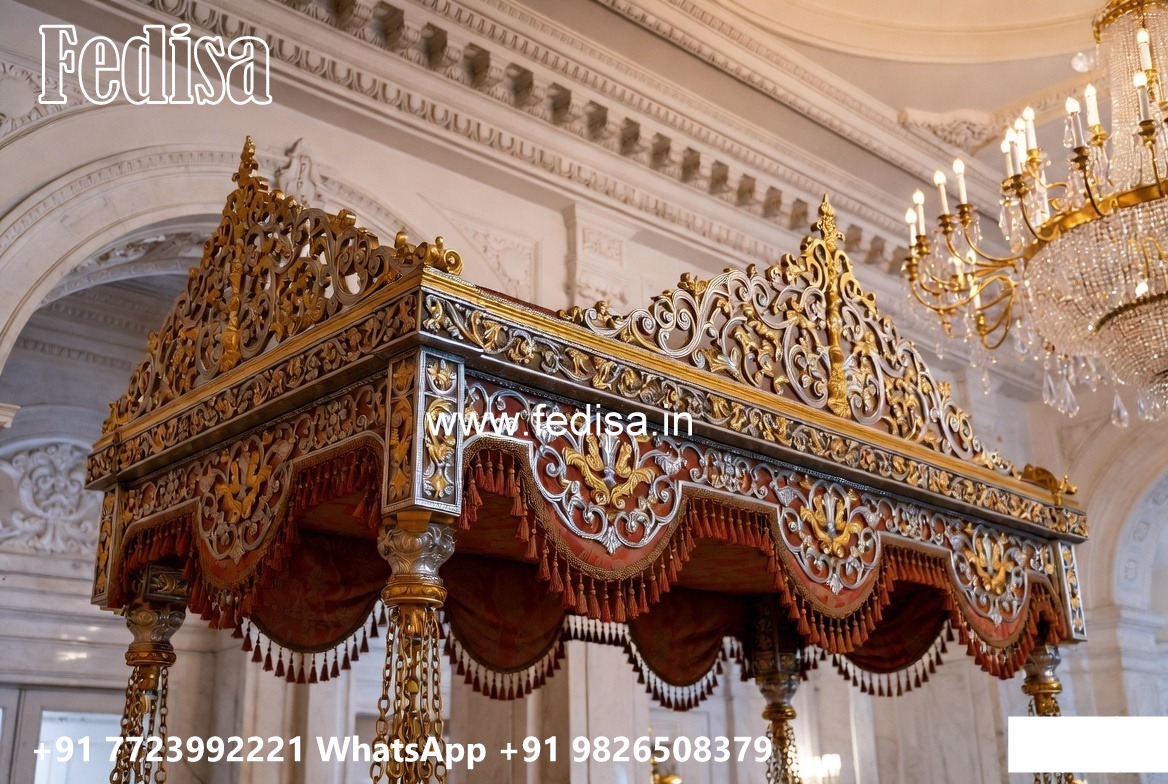 Royal Wood Carving Swing Design with Decorative Detailing No-4027