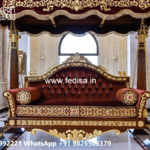 Wood Carving Swing Design for Elegant Traditional Interiors No-4030