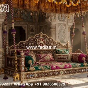 Premium Wood Carving Swing Design with Wooden Elegance No-4031