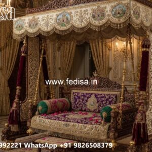 Artistic Wood Carving Swing Design with Antique Appeal No-4032