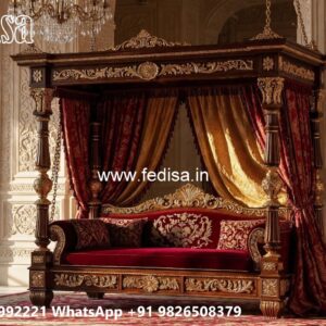 Wood Carving Swing Design with Stylish Decorative Features No-4035