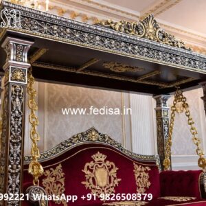 Indoor Wood Carving Swing Design for Relaxing Luxury Spaces No-4043