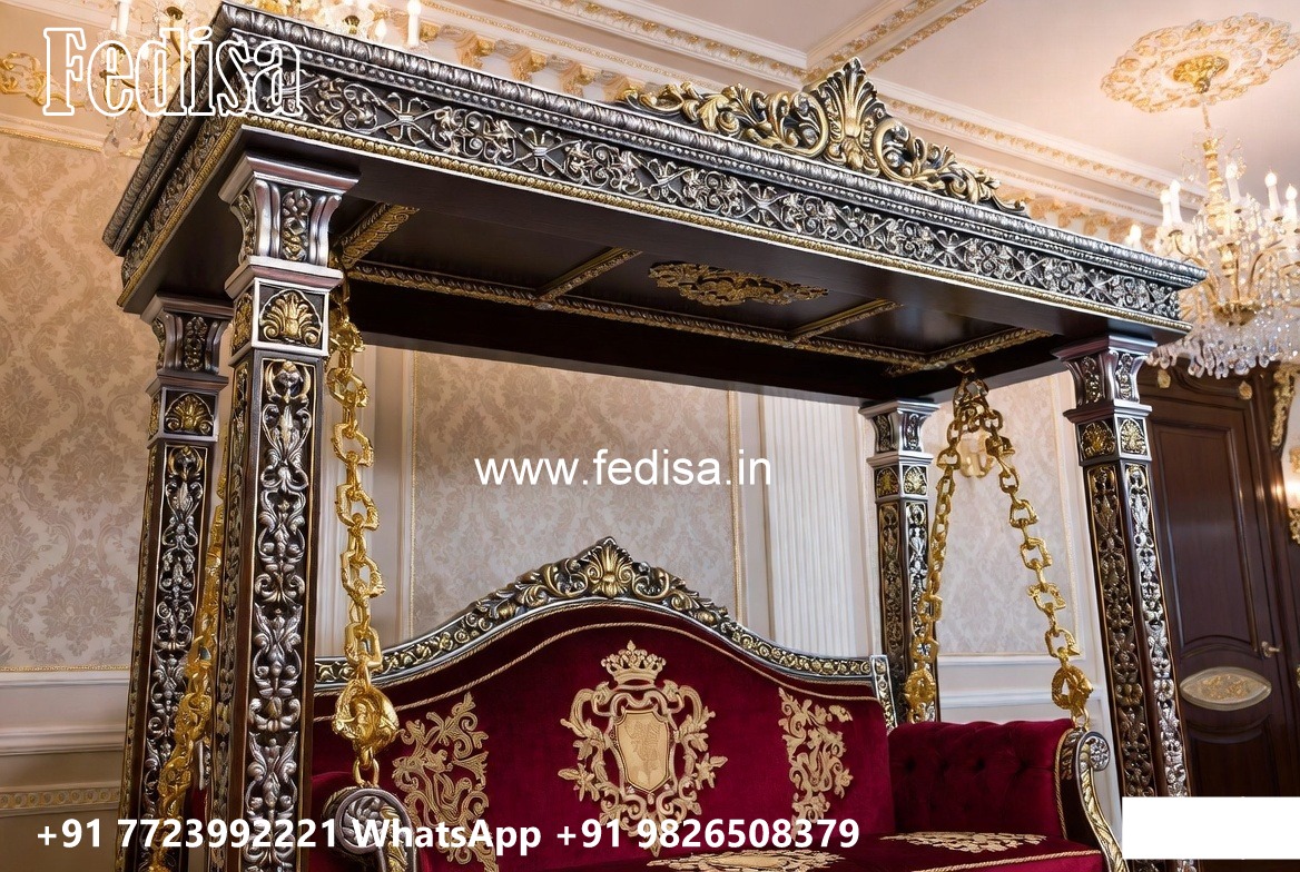 Indoor Wood Carving Swing Design for Relaxing Luxury Spaces No-4043