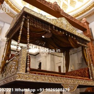 Royal Wooden Swing Design with Cushion Seating Style No-4065