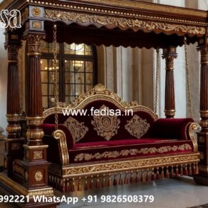 Decorative Wooden Swing Design for Home Entrance Area No-4069