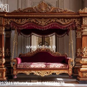 Wooden Swing Design with Elegant Hanging Chain Style No-4071
