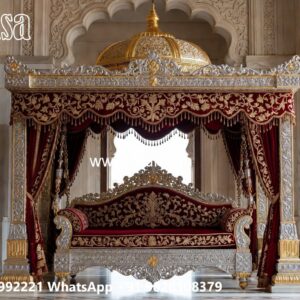 Artistic Wooden Swing Design with Elegant Finishing No-4081