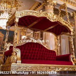 Decorative Wooden Swing Design for Elegant Sitting Area No-4087